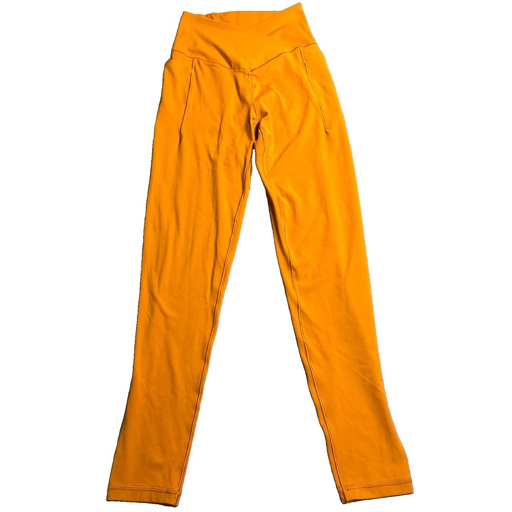 OFFLINE by Aerie Leggings Women's Orange Excellent Crossover 7/8 High Rise Small